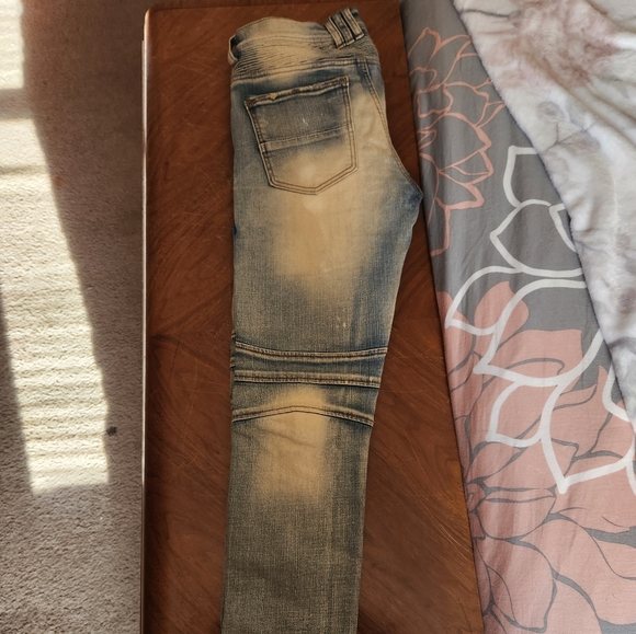 Men's Preme Distressed & Stacked Jeans (32/32) - Picture 6 of 11